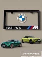 Bmw Custom Text M Style 3d Acrylic License Plate Frame -handmade In Usa Bmw Custom Text M Style 3d Acrylic License Plate Frame -handmade In Usa