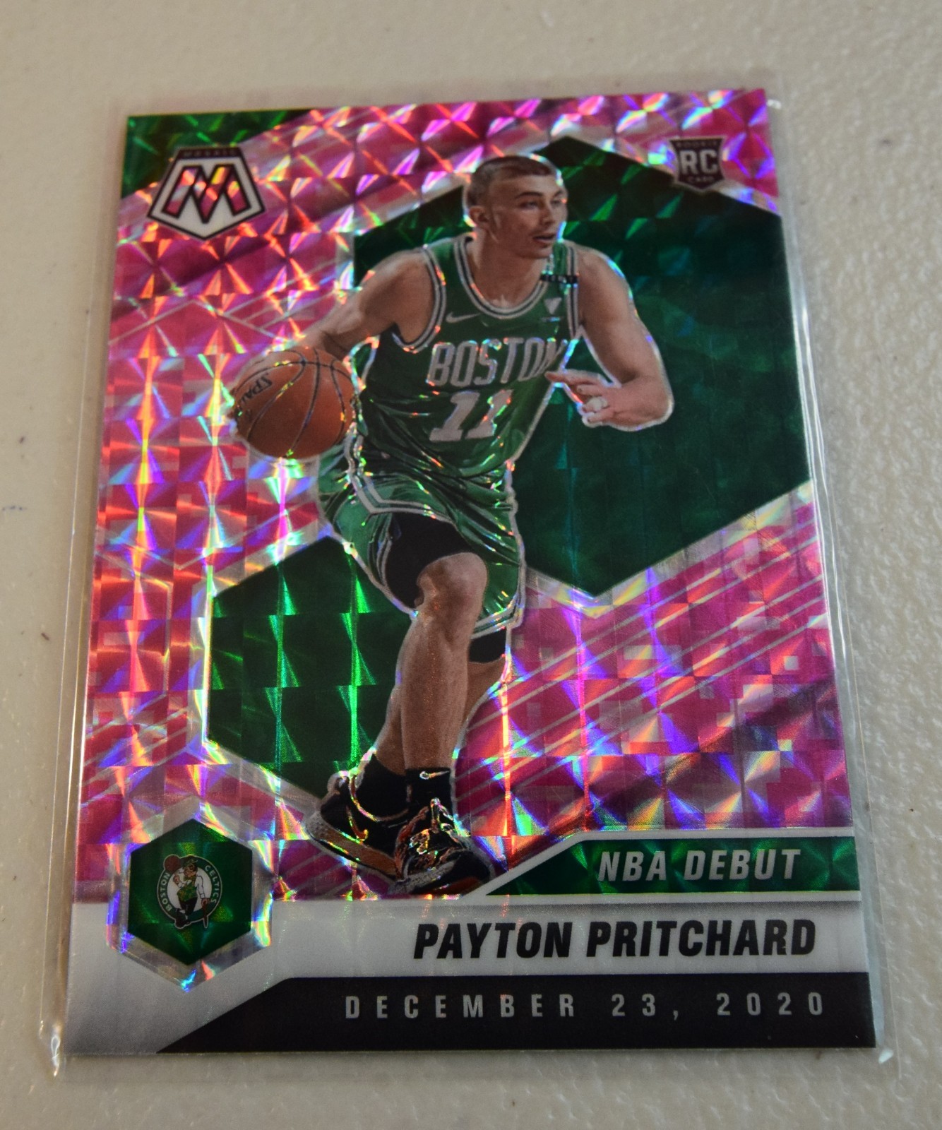 2020-21 Panini Mosaic Payton Pritchard #269 Pink Camo Mosaic Prizm (RC)