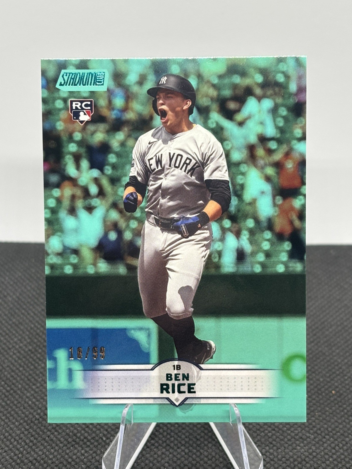 2025 Topps Stadium Club - Ben Rice #196 Turquoise Foil /99 (RC)