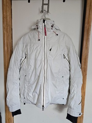 Bogner Fire + Ice Vince Mens Ski Jacket White Hooded Size 44 NWT MSRP $799