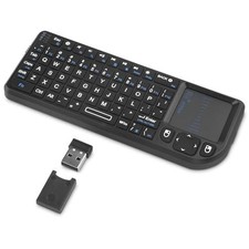 Rii Mini 2.4G Bluetooth Keyboard with Backlit and Touchpad for Smart TV,HTPC