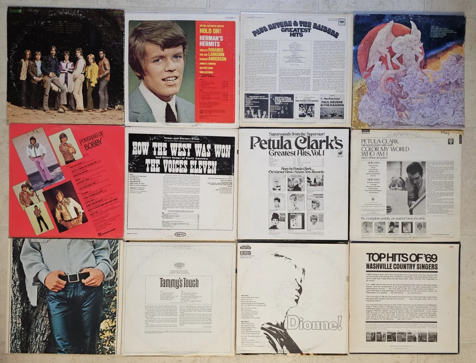 Classic Rock, Soul, Country, & More 1960's Vinyl LP Record Collection Lot of 12 Foto 2 de 4