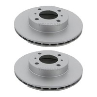 2 Bremsscheiben BelüFtet Ø 236 Mm Triscan FüR U.A. Mitsubishi Lancer