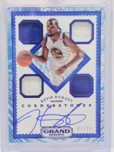 Kevin Durant - 2016-17 Cornerstones - Quad Patch Auto /25 (Championship Year)