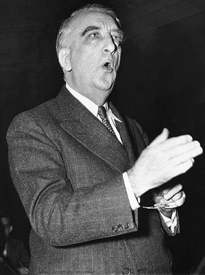 Economic Stabilization Director Fred M Vinson pleads with the Hous- Old Photo