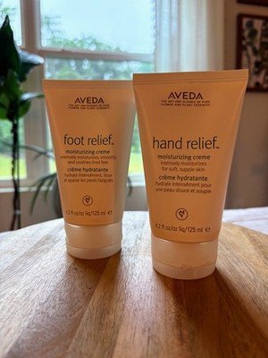 AVEDA Foot and Hand Relief Moisturizing Creme 125ml 4.2oz lotion cream lot of 2