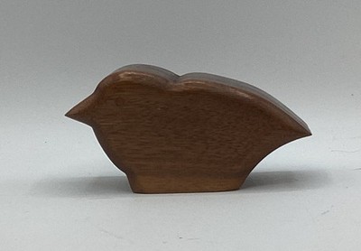 MCM Handcrafted Wood Bird Stamp Dispenser 4  Long 2  High 1.75  Wide