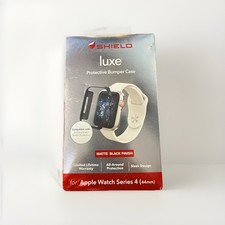 ZAGG Luxe Protective Bumper Case Matte Black For Apple Watch Series 4 44mm