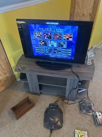 Working Atari Jaguar CD with Console + near complete cd library