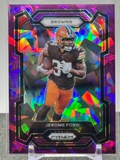 Jerome Ford 2023 Panini Prizm Purple Ice /225 Cleveland Browns #66