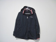 TOMMY HILFIGER ESSENTIAL YACHT JACKET Women's Size M Navy Hooded Cinch Waist
