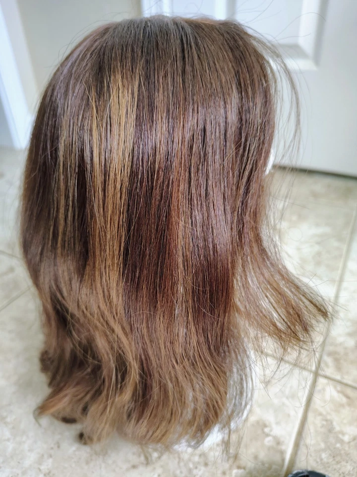 Madison 9x9 Topper Fine Collection 100% HUMAN HAIR FREE PARTING 浅棕色 — 第 2/4 张图片