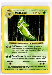 Metapod 54/102 Base Set Unlimited Common