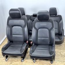  19-26 Ram 1500 Laramie Crew Cab Oem 4 Leather Seat Set Black Heated Ventilated