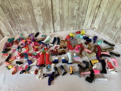 Mixed Lot Of Barbie Disney Bratz Monster Rainbow Shoes Mostly Singles