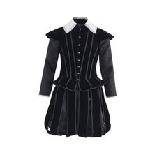 Men Tudor Elizabethan Costume Medieval Renaissance Outfit - 18 Medium Black