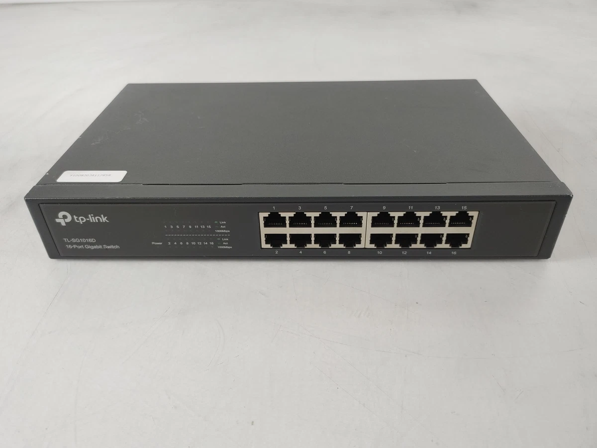 Switch TP-LINK TL-SG1016D 16 Ports Gigabit Ethernet - Occasion Fonctionnel