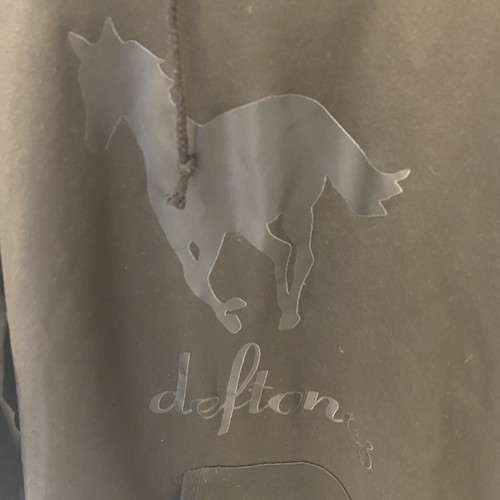 Felpa nera con cappuccio uomo Deftones taglia large usata in ottime condizioni - Foto 4 di 4