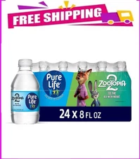 Pure Life Purified Water Bottles, 24 Pack - Still Bottled Water Enhanced ...