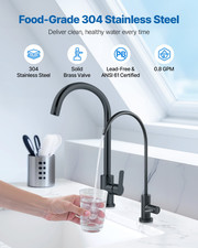 VEVOR Stainless Steel Faucet, Lead-Free Water Purifier Faucets, Reverse Osmosis