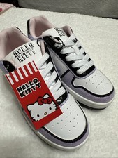Size 6 Sanrio Hello Kitty Court Sneakers Women  s Purple Lace Up Shoes