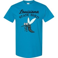 Inktastic Louisiana State Bird Mosquito T-Shirt Home Humor Wings Bug Insect Mens