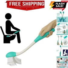 Toilet Aid Wiper Self Assist Bathroom Bottom Butt Wipe Helper Wand Long  Comf...