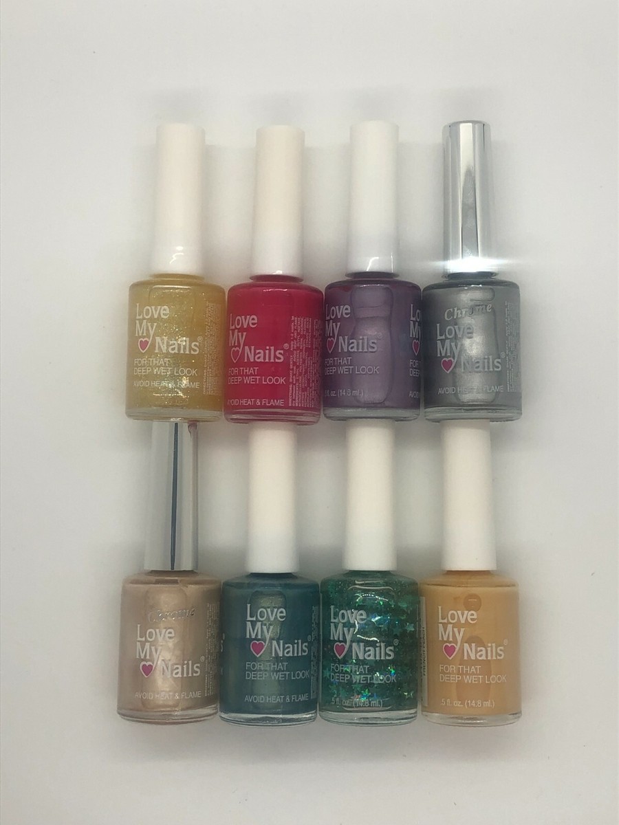 2 Pack Of Love My Nails For That Deep Wet Look And Chrome Choose