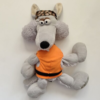 2009 Harley Davidson Wolf Plush + Drawstring Bag Reading PA Orange