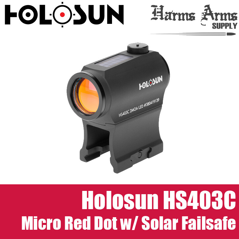 Holosun HS403CSolar Power Micro Red Dot Sight - Black for sale