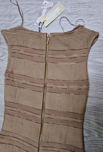 Women's LIPSY London Michelle Keegan  Brown Dress Size UK 8 BNWT  - Picture 9 of 10