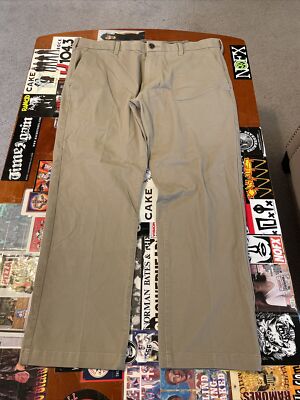 JM Haggar Slim fit luxury comfort mens beige pants size 3830 | eBay