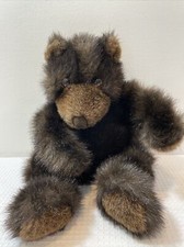 A A Plush Vintage Teddy Bear Brown Fur 12 Puppet