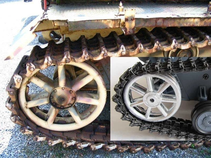 1/16 Mato MT011 Henglong Panzer IV RC Tank F Metal Tracks Sprockets Idler Wheel - Image 4 of 4