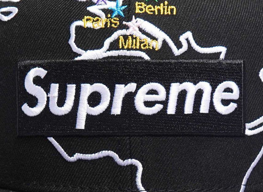 Supreme Worldwide Box Logo New Era Black | eBay