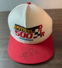 Vintage PYROIL NASCAR Phoenix 500 Trucker Snapback Hat PIR Signed Richard Petty 