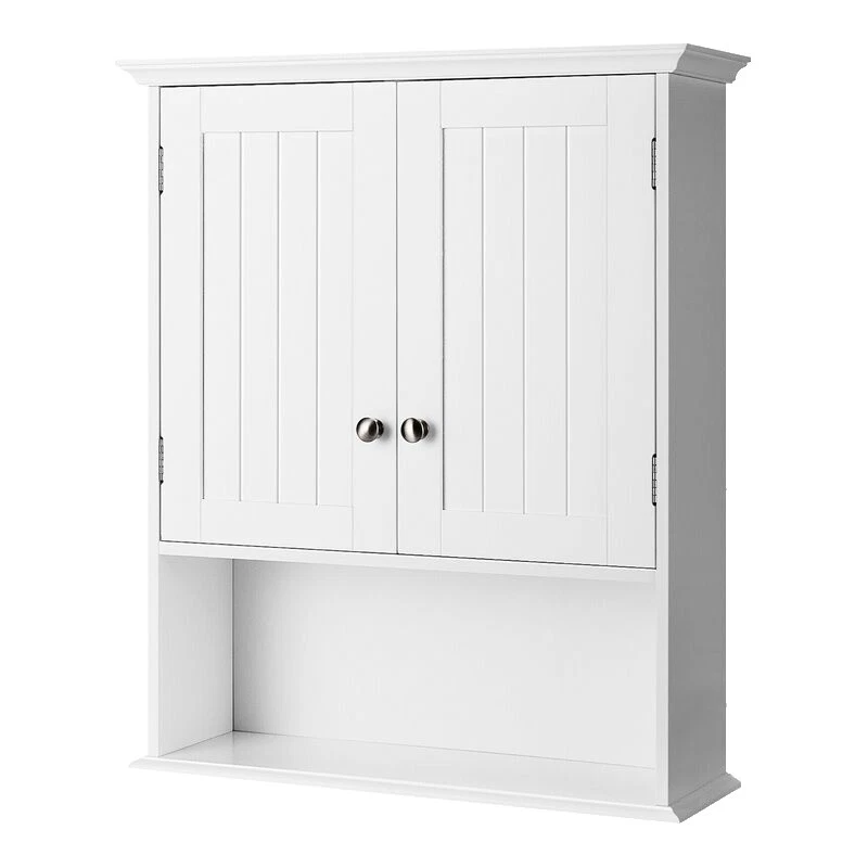 White Contemporary Bathroom Cabinets