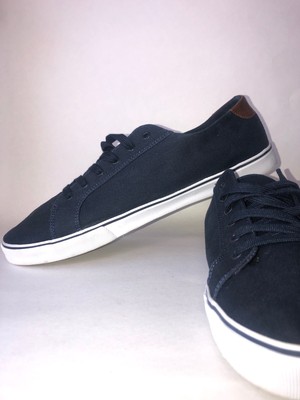 navy canvas shoes