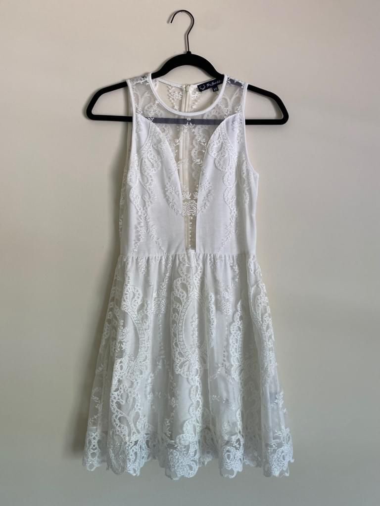 white lace bodycon maxi dress Momyknows White Lace Corset Square Neck Flare Sleeve Off Shoulder Bodycon Elegant Cocktail Party Maternity Photoshoot Baby Shower Maxi Dress White / L