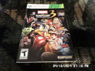 Marvel Vs. Capcom 3 (XBOX 360) Instruction Manual Booklet Only.. NO GAME
