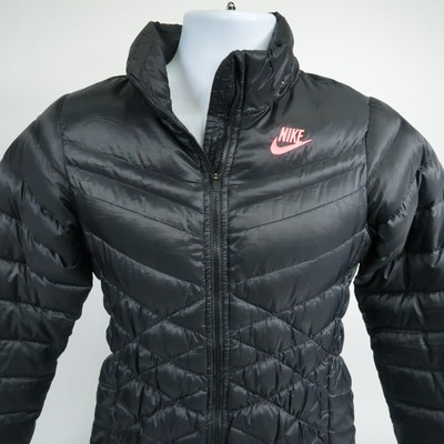 Nike Sportswear Down 550 Long Parka Black Jacket Coat Women's SZ L | eBay