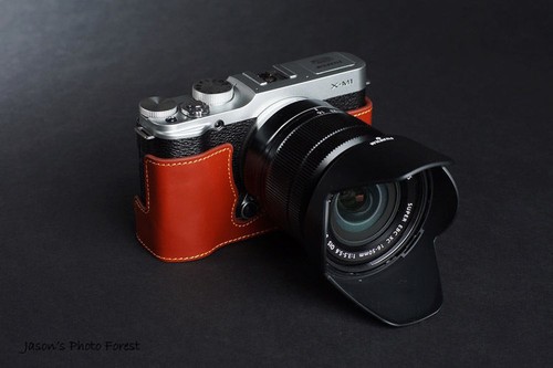 Estuche completo de cuero real para cámara y otros 4 accesorios para FUJIFILM XA1 XA2 XM1 A - Imagen 5 de 9