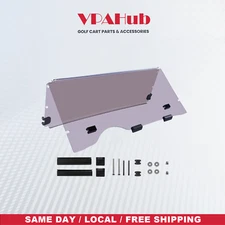 VPAHub Flip Flop Compact Golf Cart Windshield for E-Z-GO RXV, TintedColor, 3/16"