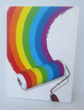 AVANTI RAINBOW PAINT ROLLER BIRTHDAY GREETING...
