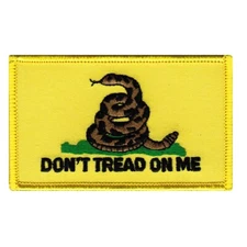 DON'T TREAD ON ME GADSDEN FLAG PATCH AMERICAN USA EMBLEM embroidered iron-on