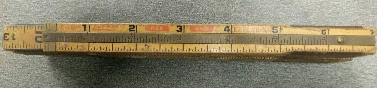 Lufkin Rigid 72 Inch Ruler Vintage Lufkin Red End Extension 72