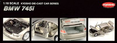 1/18 京商  7 Series 745i（E65） ディーラー購入 2003 BMW 745i SEDAN BEIGE PEWTER METALLIC (E65) BY KYOSHO 1:18