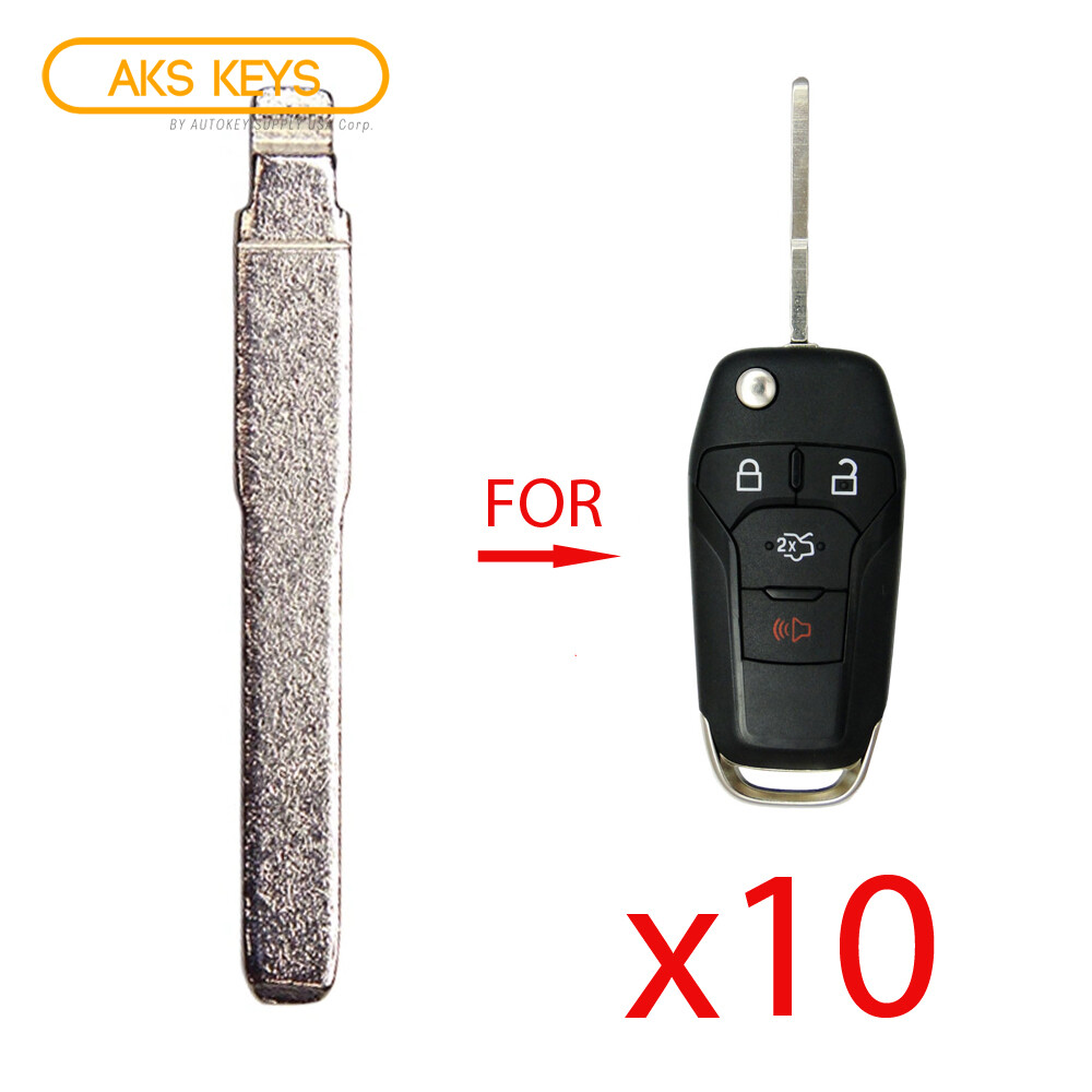 Uncut Flip Key High Security Insert Replacement for Ford HU101 Blade