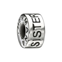 Chamilia (works W/pandora) 925 Silver Sister / Hermana / Soeur Bead Chamilia (works W/pandora) 925 Silver Sister / Hermana / Soeur Bead