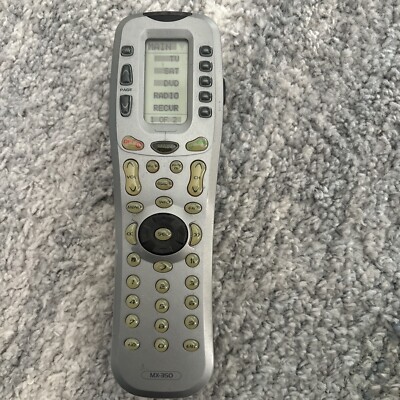 URC MX-350 10 Device Learning Universal Remote Control Used Works